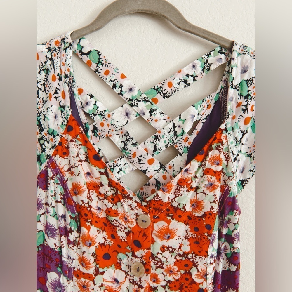 Maeve by Anthropologie Floral Print Maxi Dress - US size 00 - Picture 8 of 14